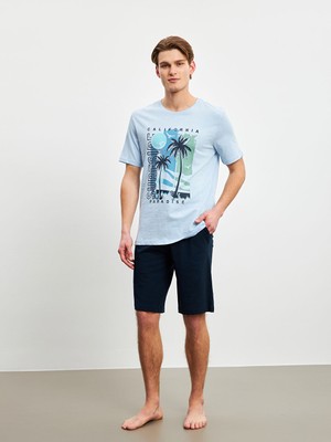 Lc Waikiki Yeni Sezon Standart Kalip Erkek Sortlu Pijama Takimi - S5GB69Z8