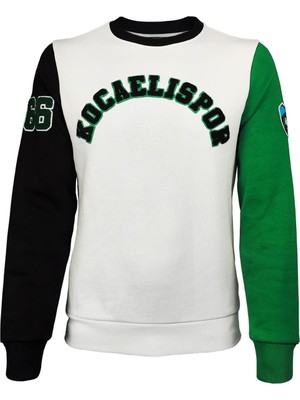 Kocaelispor Lisanslı Kol Detaylı Sweatshirt Yeşil-Siyah