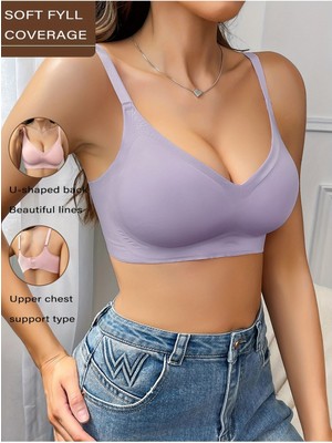 Iz Bırakmaz Balensiz Dikişsiz Görünmez Soft Çıkarılabilir Pedli Sütyen