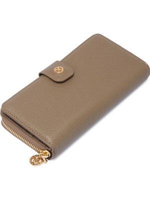 Tergan  Bej Hakiki Deri Kadın Cüzdan - S1CB00005789-B73