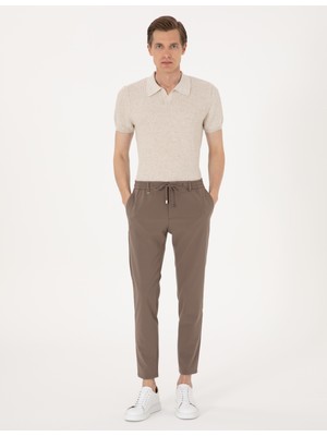 Pierre Cardin Erkek Vizon Klasik Jogger Pantolon 50305397-VR052