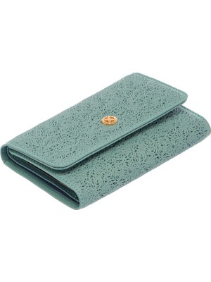 Tergan  Mavi Hakiki Deri Kadın Cüzdan - S1CB00005788-T0P