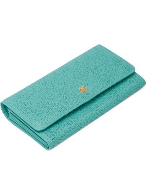 Tergan  Mavi Hakiki Deri Kadın Cüzdan - S1CB00005787-N29