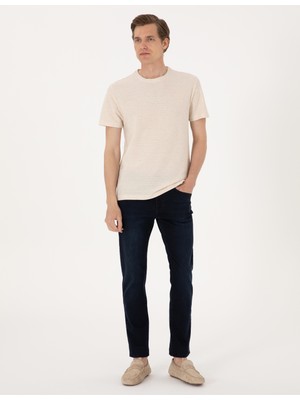 Pierre Cardin Erkek Koyu Lacivert Slim Fit Jean Pantolon 50308996-VR100