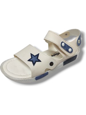 Şiringenç 1529-20 Anatomik Çirt Bant Erkek Çocuk Sandalet Beyaz Mavi 31-36