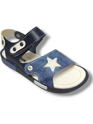 Şiringenç 1517-20 Anatomik Çirt Bant Erkek Çocuk Sandalet Lacivert Mavi