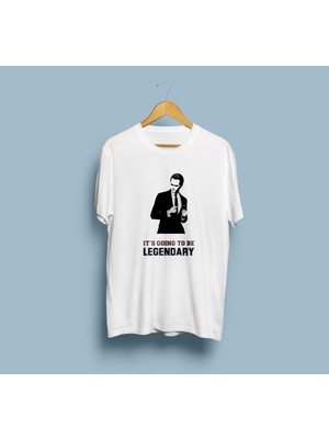 Oversize Barney Stinson Baskılı ve Yazılı Unisex T-Shirt