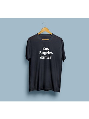 Oversize Los Angeles Times Baskılı Unisex T-Shirt