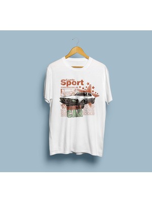 Oversize Muscle Car Tasarım Unisex T-Shirt