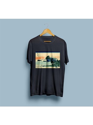 Oversize Sagami Plaj Tasarım Unisex T-Shirt