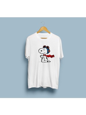 Oversize Peanuts Baskılı Unisex T-Shirt