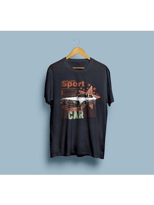 Oversize Muscle Car Tasarım Unisex T-Shirt