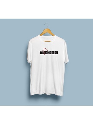 Oversize The Walking Dead Yazılı Unisex Tasarım T-Shirt