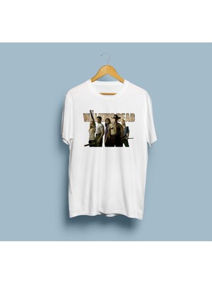 Oversize The Walking Dead Karakterler Tasarım Unisex T-Shirt