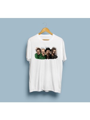 Oversize Breaking Bad Walter White'ın Evrimi Unisex T-Shirt