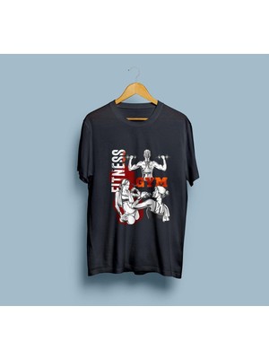 Oversize Kadın Gym / Fitness Tasarım T-Shirt