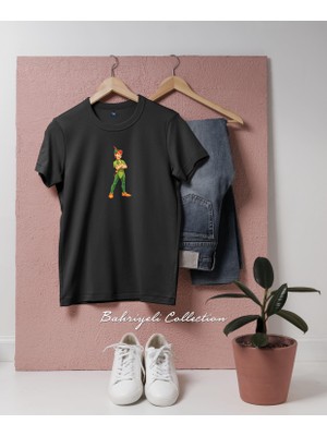 Oversize Peter Pan Art Illustration Tasarımlı Unisex T-Shirt