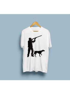 Oversize Avcılık Tasarım Unisex T-Shirt