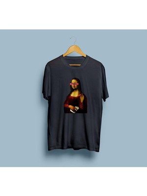 Oversize Mona Lisa Supreme Tasarım Unisex T-Shirt