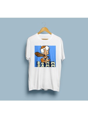 Oversize Taş Devri Tasarım Unisex T-Shirt