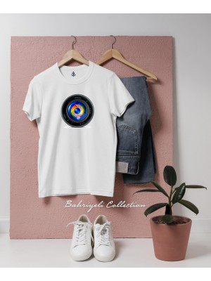 Oversize Camera Lens Zoom Tasarımlı Unisex T-Shirt