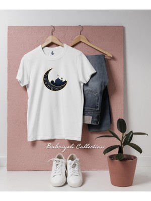 Oversize Ramadan Mosque Islam Sembolü Tasarımlı Unisex T-Shirt