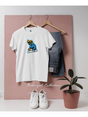 Oversize Gamer Kid Tasarımlı Unisex T-Shirt