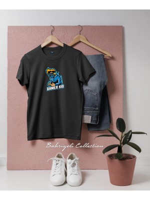 Oversize Gamer Kid Tasarımlı Unisex T-Shirt