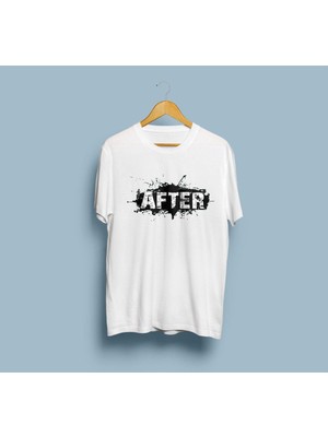 Oversize After Yazılı Tasarım Unisex T-Shirt