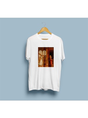 Oversize Annunciation Tasarım Unisex T-Shirt