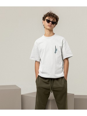 Katana Blossom Kılıç Baskılı Erkek Tişört