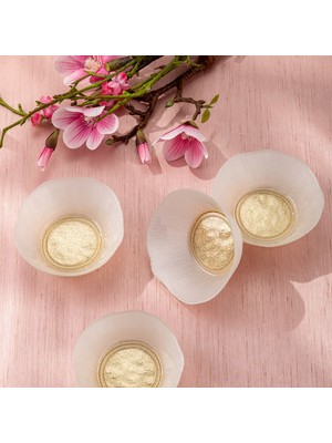 Emsan Golden 4 Parça Cam Konik Kase 13 cm