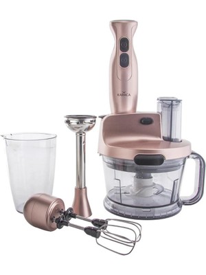 Karaca Pro 2000w Rosegold Multıfonksıyonel Mutfak Robotu Yüksek Performans ve 1,5 L Kapasite