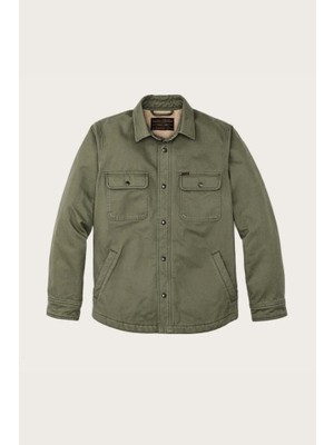 Filson Fleece Lined Overshirt Service Green
