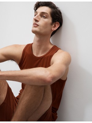 Marks & Spencer Supima® Pamuk Modal Karışımlı Kolsuz Atlet