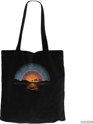 Plak - Summer Song Siyah Kanvas Bez Çanta