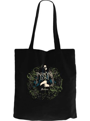 Paradise Lost Medusa Siyah Kanvas Bez Çanta