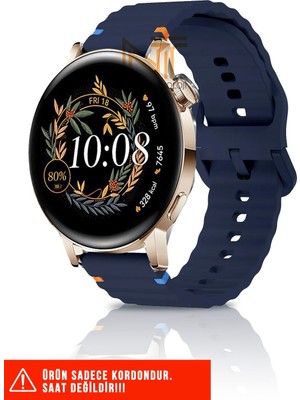 Huawei Watch Gt / Gt2 / Gt3 Elegant 42MM Uyumlu Wave Silikon Kordon 20MM