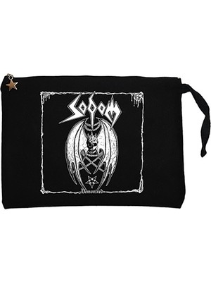 Sodom Demonized 2 Siyah Clutch Astarlı Cüzdan / El Çantası