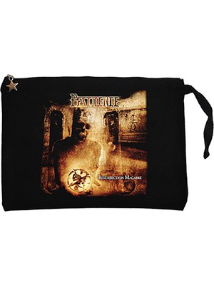 Pestilence Resurrection Macabre Siyah Clutch Astarlı Cüzdan / El Çantası