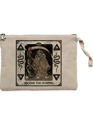 Suicide Silence Become The Hunter Artwork Krem Clutch Astarlı Cüzdan / El Çantası