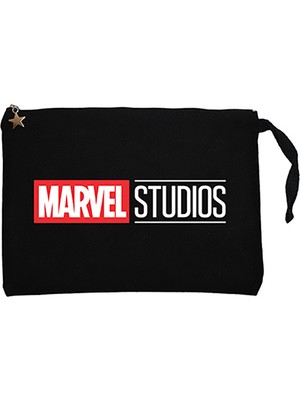 Studios Logo 2 Siyah Clutch Astarlı Cüzdan / El Çantası