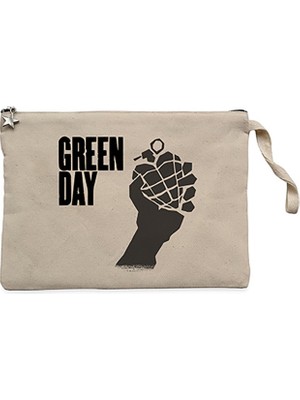 Green Day Bomb 2 Krem Clutch Astarlı Cüzdan / El Çantası