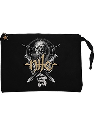 Nile Legacy Of The Catacombs Siyah Clutch Astarlı Cüzdan / El Çantası