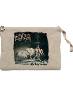 Belphegor The Last Supper Krem Clutch Astarlı Cüzdan / El Çantası