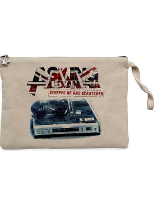 Asking Alexandria Stepped Up And Scratched Krem Clutch Astarlı Cüzdan / El Çantası