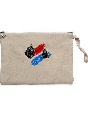 God Of War Atreus Kratos Krem Clutch Astarlı Cüzdan / El Çantası