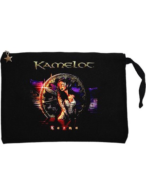 Kamelot Karma Siyah Clutch Astarlı Cüzdan / El Çantası