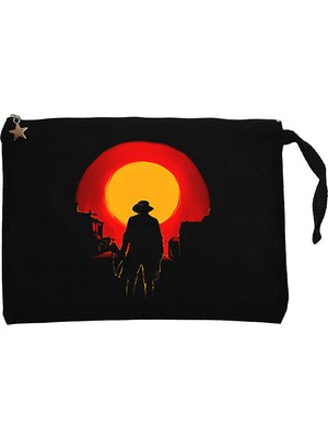 Red Dead Redemption 2 Arthur Morgan Siyah Clutch Astarlı Cüzdan / El Çantası