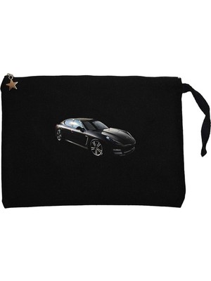 Porshe Panamera Siyah Clutch Astarlı Cüzdan / El Çantası